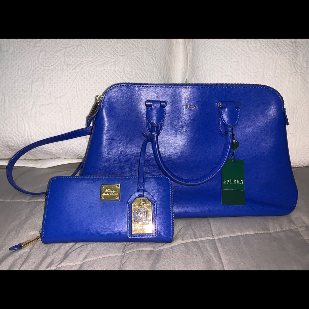 Ralph Lauren matching purse and wallet bundle